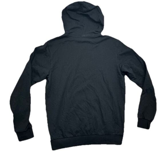 Adidas Hoodie Mens Medium Dame EXTPLY Opponent Advisory Black No Drawstring - Picture 10 of 11